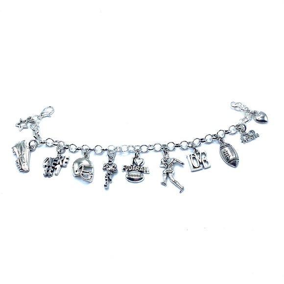 Football Charm Bracelet - Picture 2 of 8